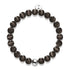 Charbon | Argent sterling .925 | Bracelet en verre du Cheshire